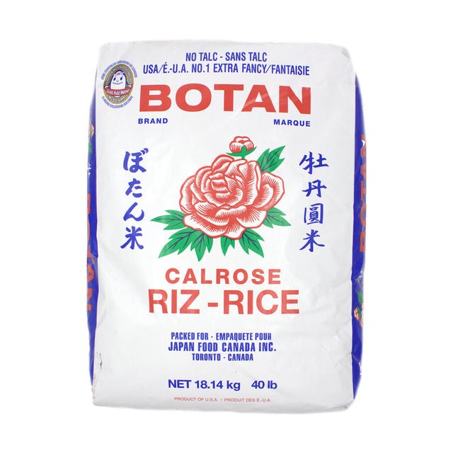 Botan Brand Calrose Rice, 40 LBs