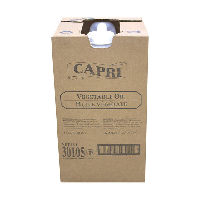 Capri Vegetable Oil, Box, 16 L