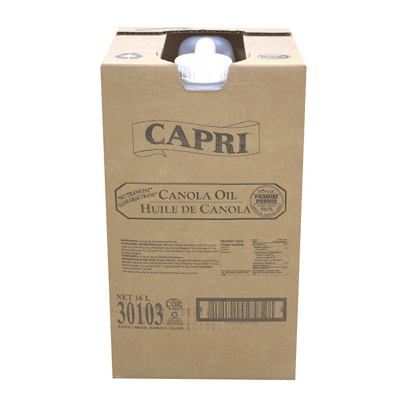 Capri Canola Oil, Box, 16 L