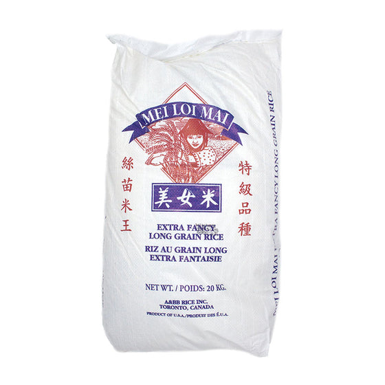 Mei Loi Mai Extra Fancy Long Grain Rice, 20 KG