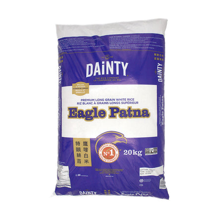 Dainty Eagle Patna Long Grain Rice, 20 KG