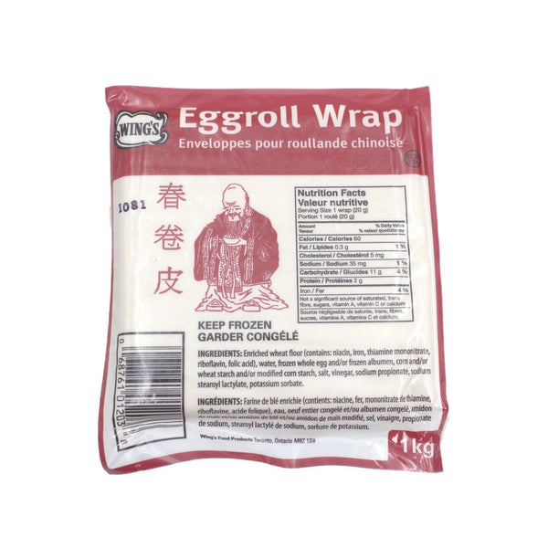 01215 Egg Roll Wraps - Wing's Food Products