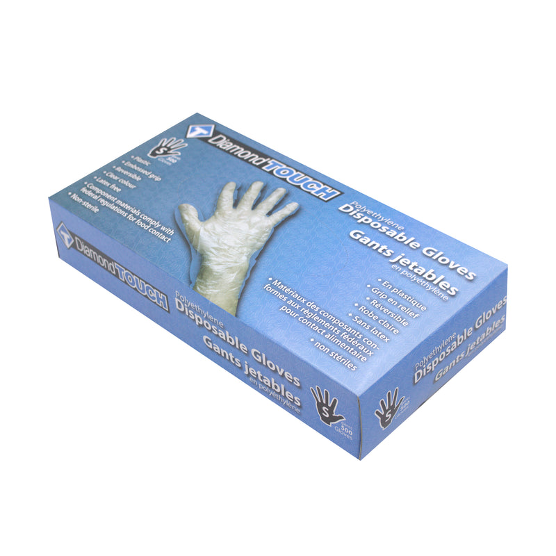 Diamond TOUCH Latex-Free Poly Gloves, Small, 20 BX