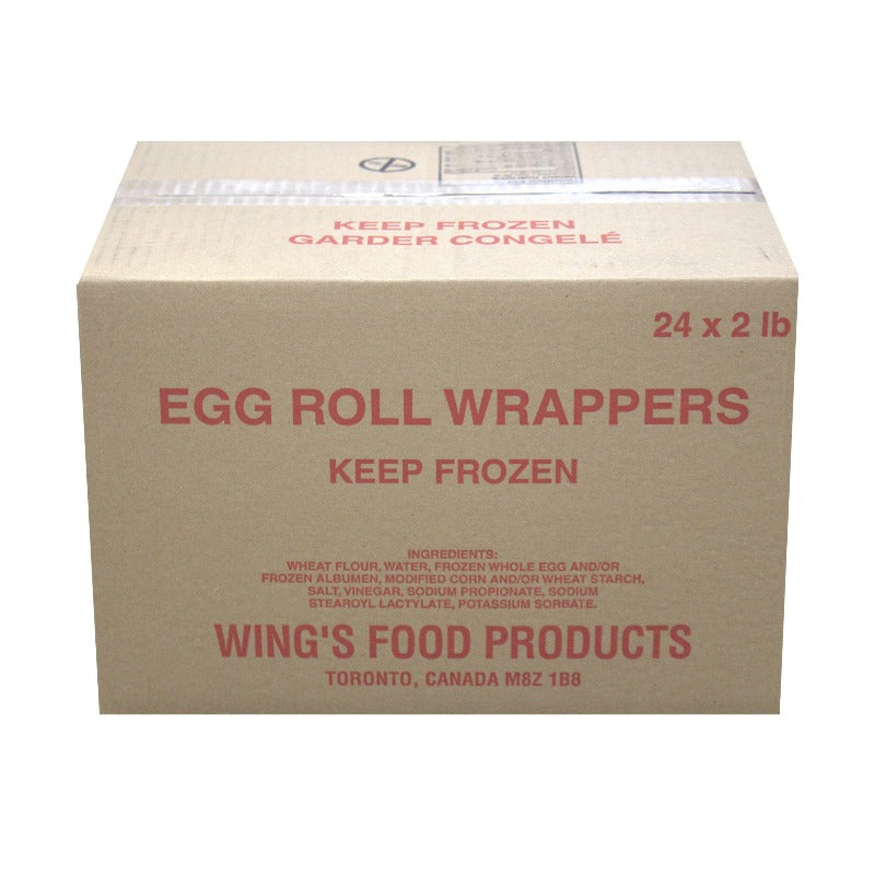 Wing's 4" Eggroll Wraps, 48 LBs