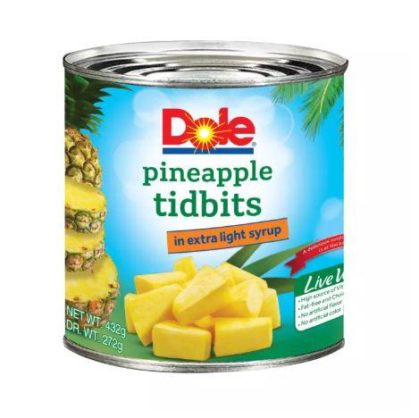 Dole Pineapple Tidbit (24x432G)
