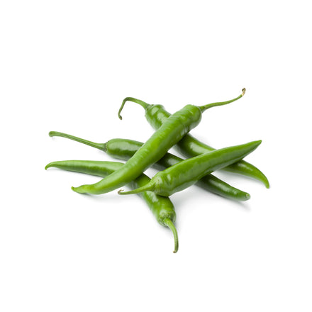 Green Small Chili Peppers, 35 LBs