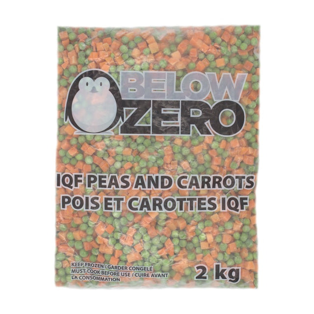 Below Zero #6705 Peas & Carrots, IQF, 6 CT