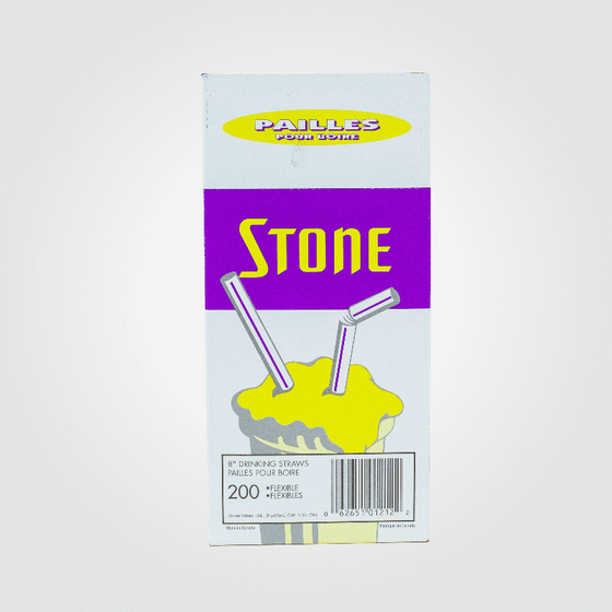 STONE 8 in. Flexible Straw, 9 BX