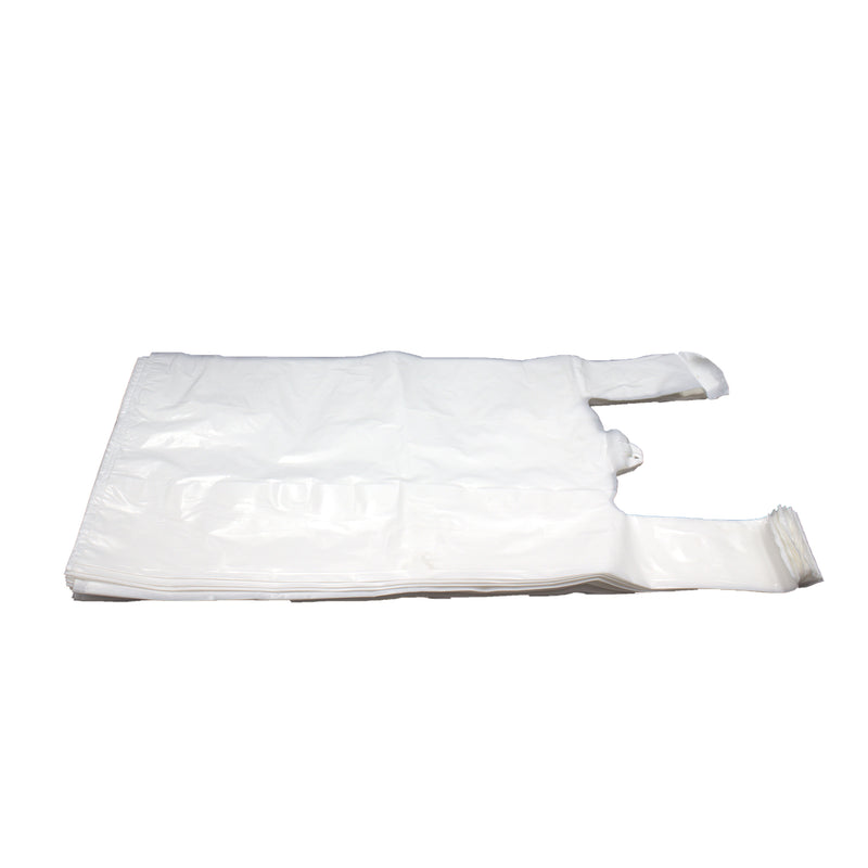 S-2 White T-shirt Bag, 15 LBs