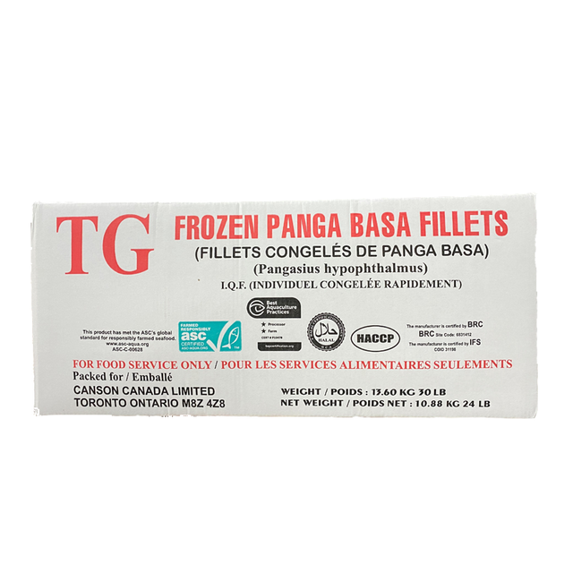 TG Basa Fillet (10-12 oz), 30 LBS