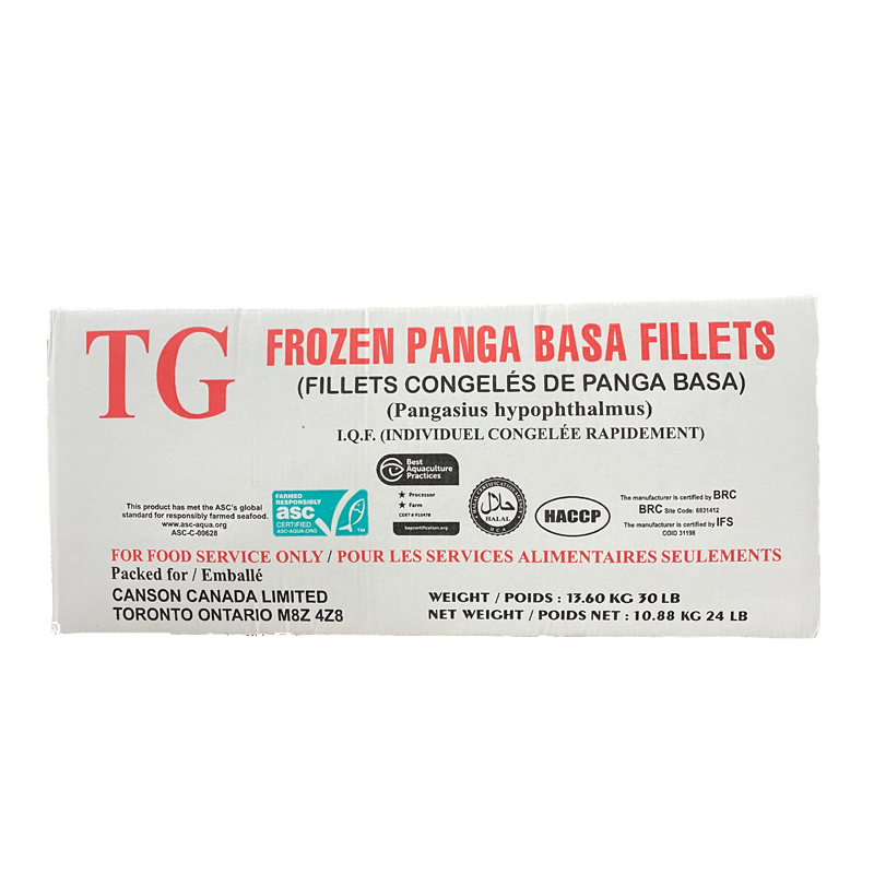 TG Basa Fillet (10-12 oz), Case (30 LBs)