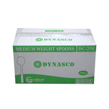 Dynasco DC-25S Medium Weight White Soup Spoon, 1000 CT