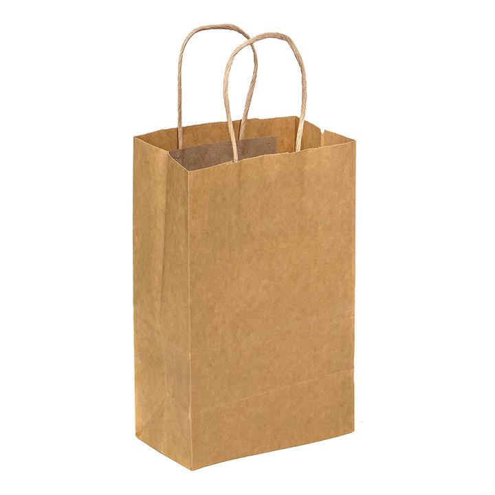 EcoMates EM-1053 Kraft Paper Bag with Twisted Handle, 250 CT