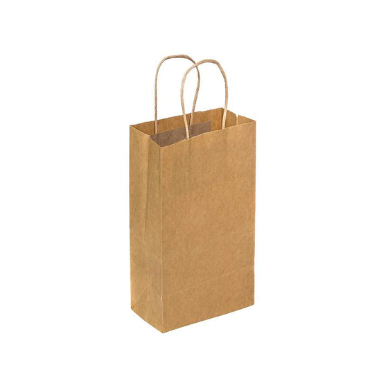 EcoMates EM-8450 Kraft Paper Bag with Twisted Handle, 250 CT