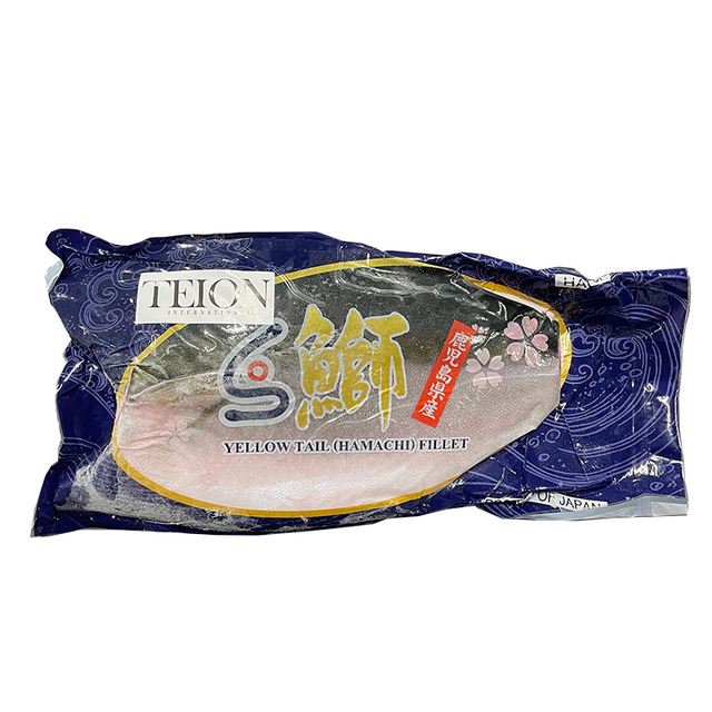 Teion Frozen Hamachi Fillet (Yellow Tail), 2.30 KG ($39.50/KG)
