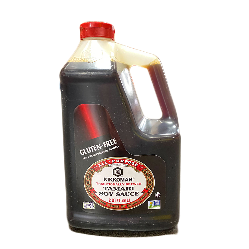 Kikkoman Gluten Free Tamari Soy Sauce, Bottle (1.89 L)