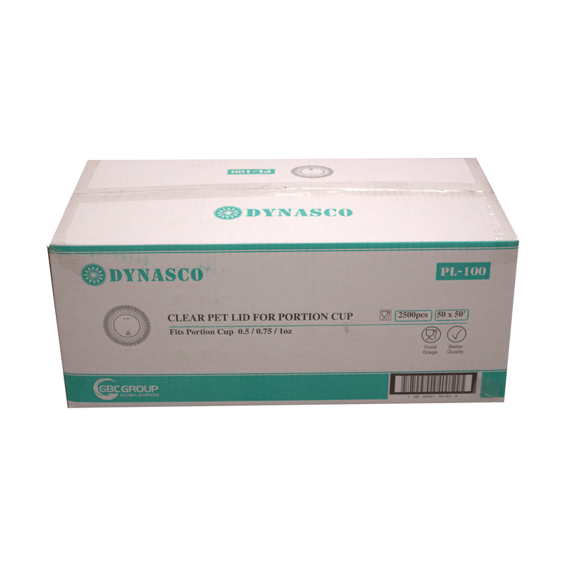 Dynasco PL-100 Plastic Lid, 2500 CT