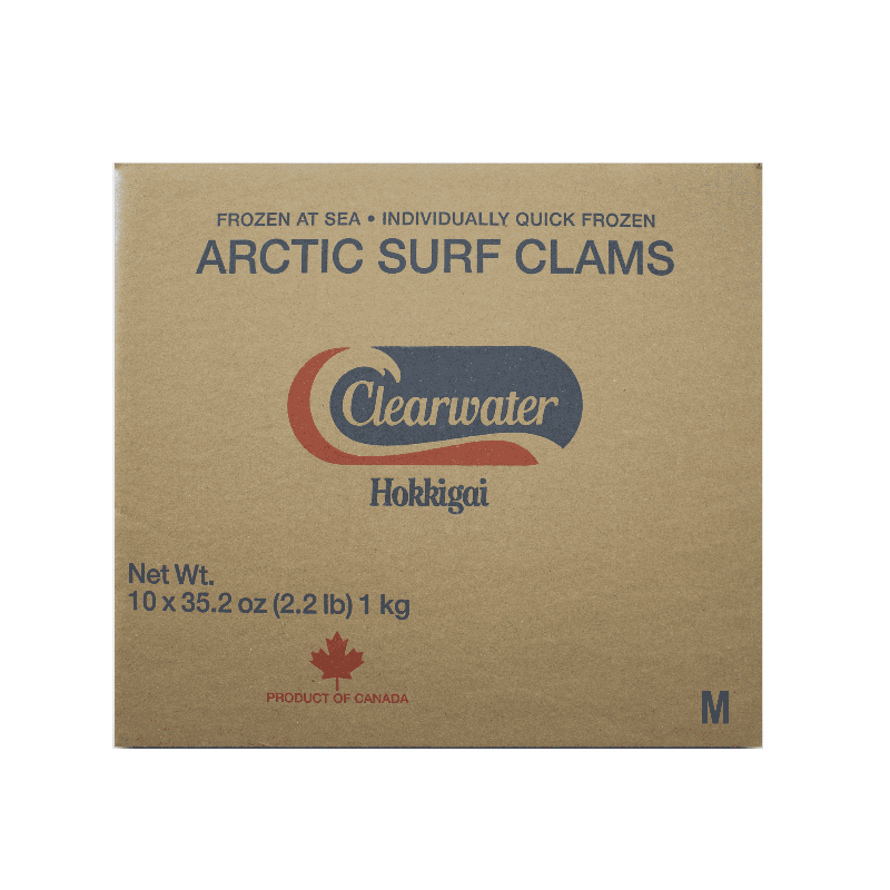 Clearwater Arctic Surf Clams, Medium, 10 KG
