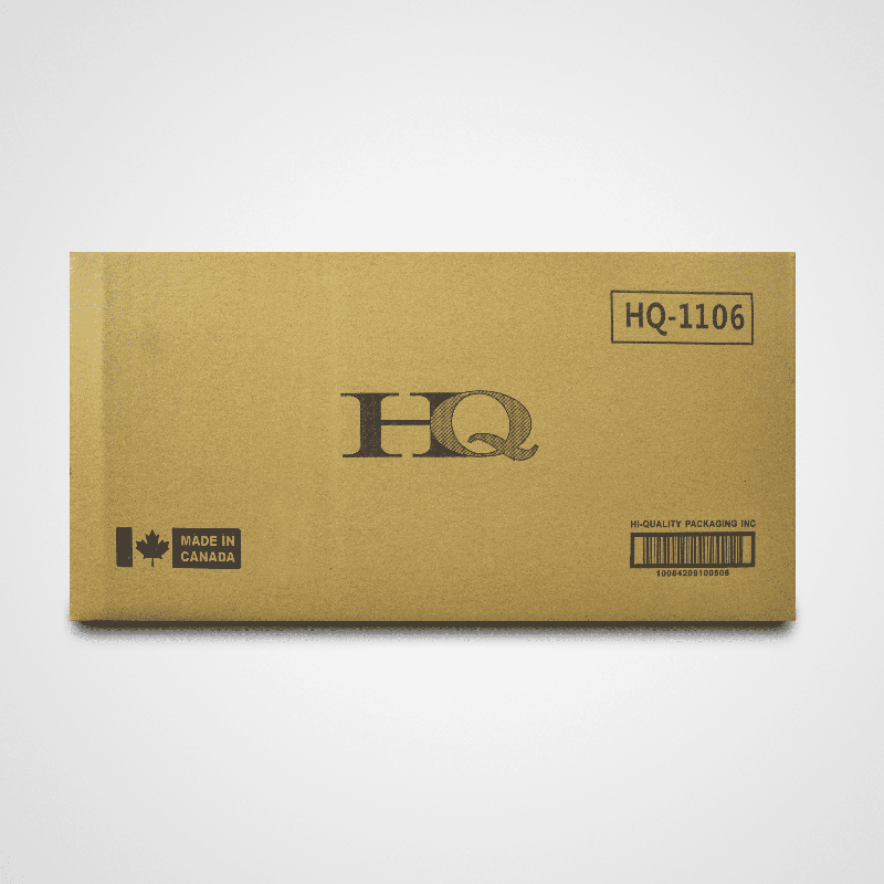 HQ-1106 Clear Hinged Container, Case (400's)
