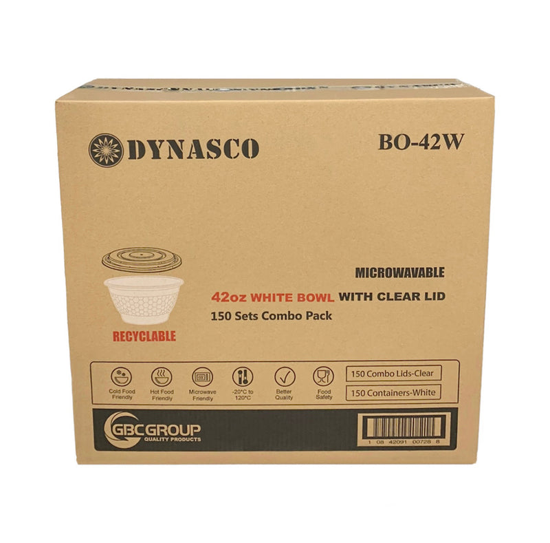 Dynasco BO-42W White Bowl Combo, 150 Sets