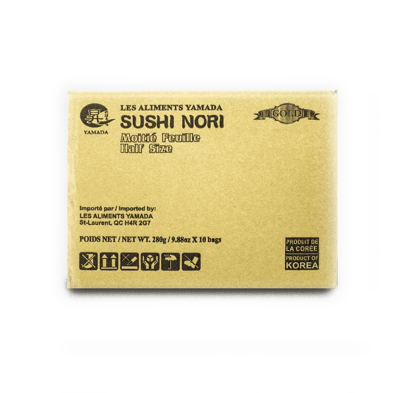 Yamada Korea Sushi Nori Half Sheet, Bag (200 Sheets)